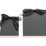 אלבום/ספר אורחים בצבע שחור עם שרוך פשתן שחור
