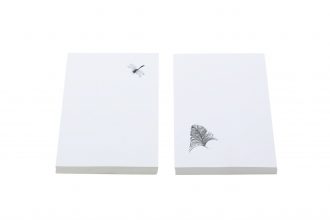 Feather and dragonfly memos
