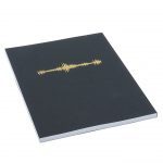 Sound notebook, black with gold foil