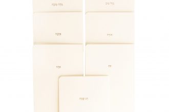 סט 7 כרטיסי ברכה בשפה העברית
