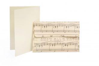 Music envelope with blank card